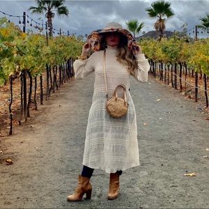 Sheer ribbed dress top